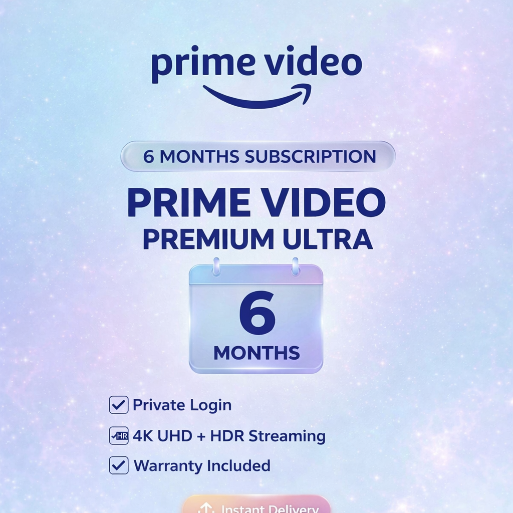 Prime Video Premium – 6 Month | Ad-Free 4K UHD Access