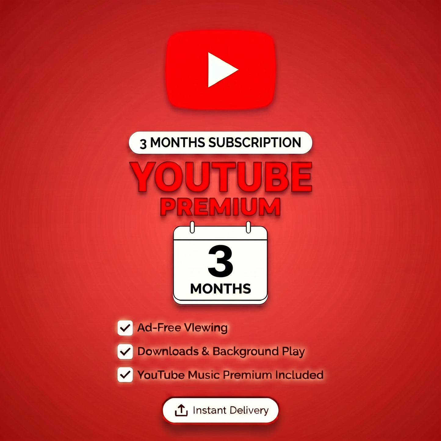 3 Month Youtube Premium | Full Access⚡| Global