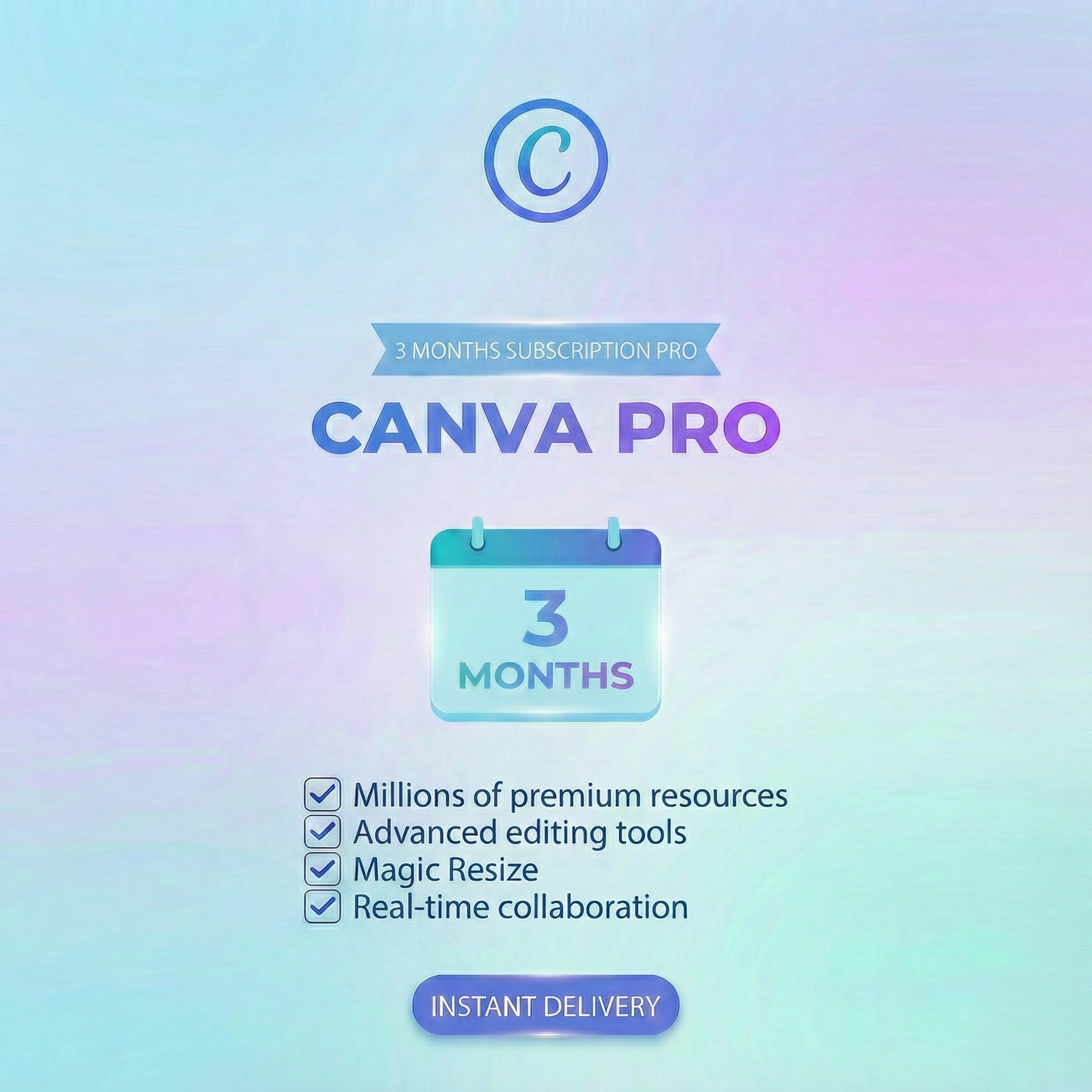 Canva Pro | 3 Month | Full Access