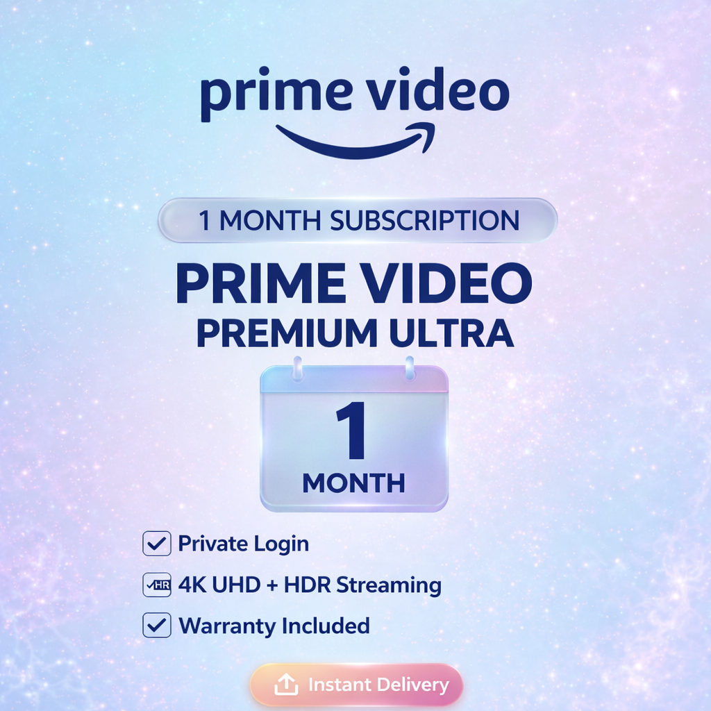 Prime Video Premium – 1 Month | Ad-Free 4K UHD Access